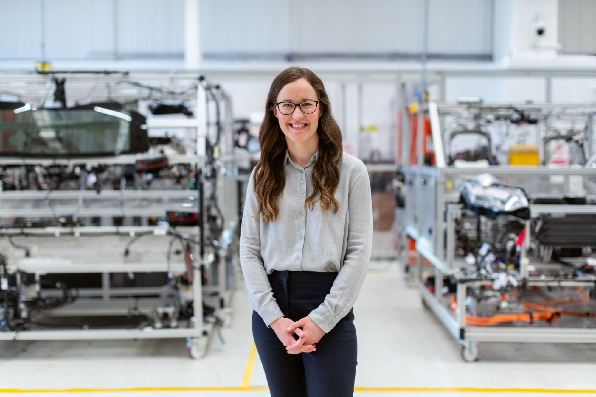 An engineer standing in a workshop
